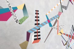 Diagonal Composition 4, Gemälde, Acryl auf Leinwand