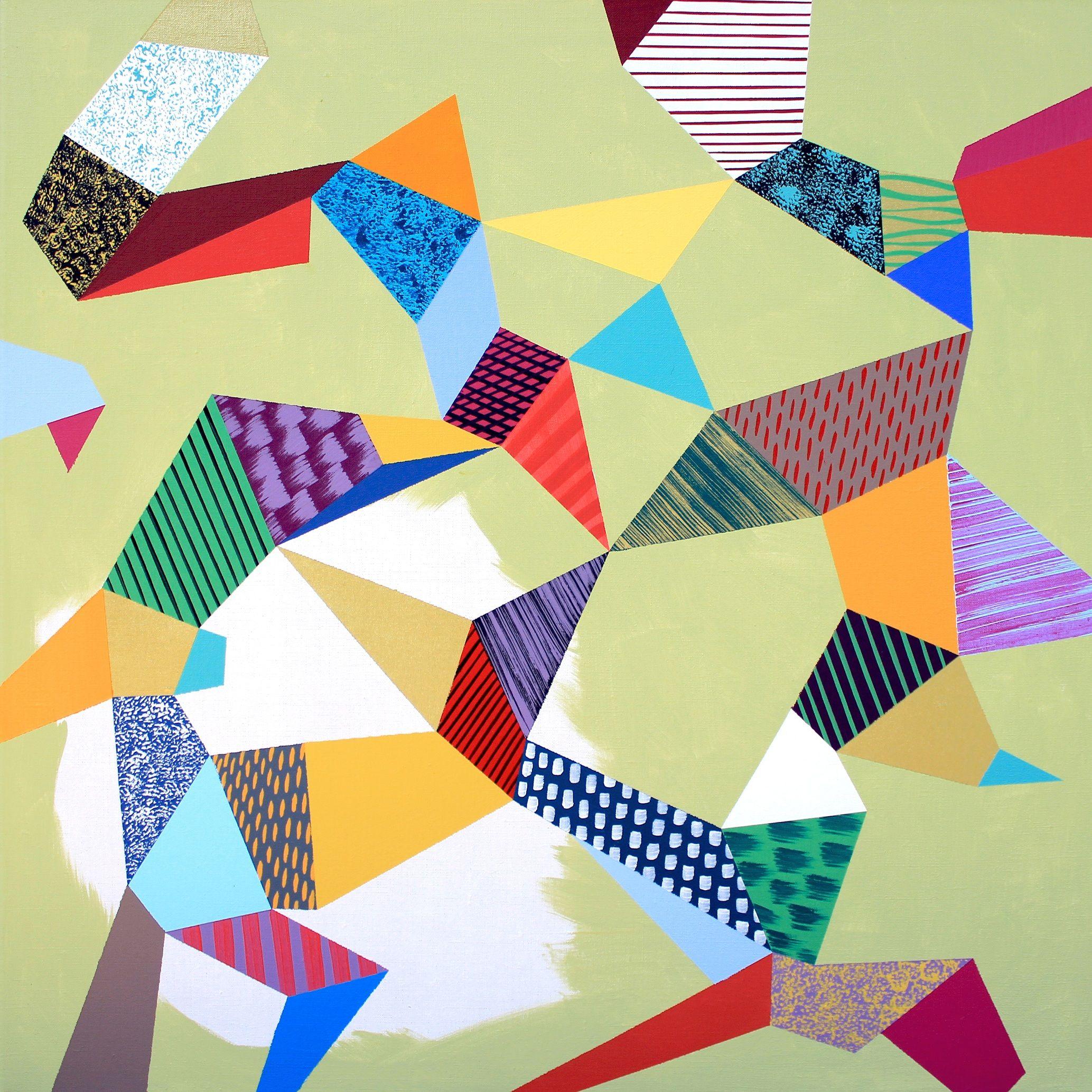 Lucie Jirku Abstract Painting – Spiel & Diversity 4, Gemälde, Acryl auf Leinwand
