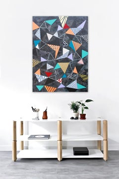 Triangles 6, Painting, Acrylic on Canvas