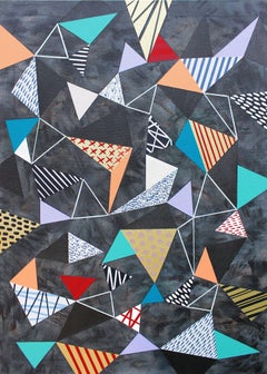 Triangles 6, Painting, Acrylic on Canvas