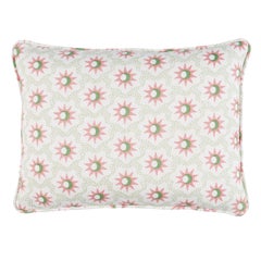 Lucie Pillow in Pink & Green 16 x 12"