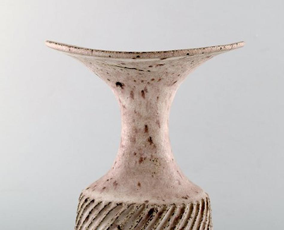 English Lucie Rie, Austrian-Born British Potter, Large Modernist Unique Vase