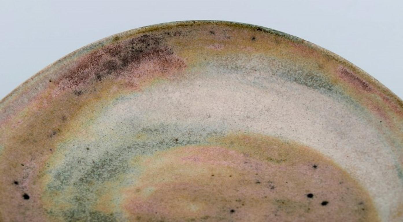 Glazed Lucie Rie, Austrian-born British ceramist. Large modernist bowl in stoneware. For Sale