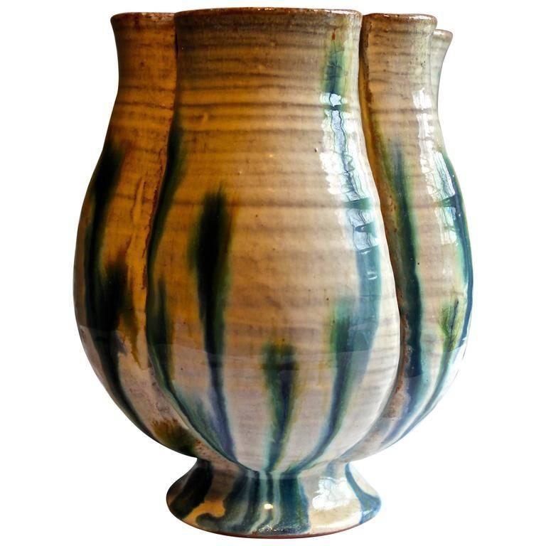Lucie Rie, 'Gomperz' Wiener Werkstatte Period Important Vase