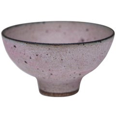 Lucie Rie Rose Colored Bowl 1980 Signed