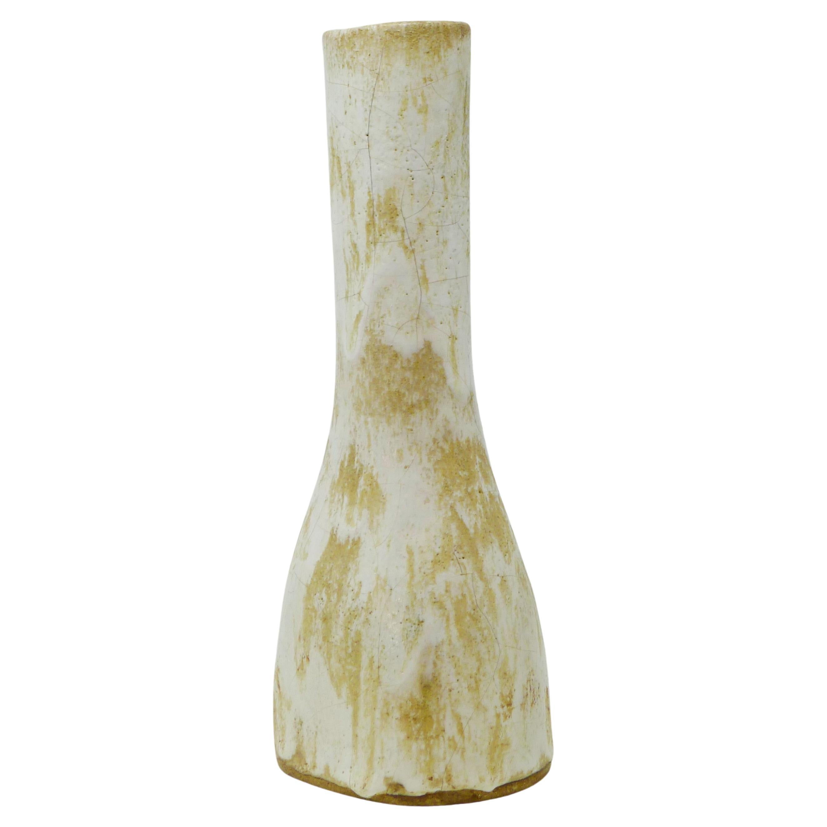 Lucie Rie, Tall Stoneware Vase, circa 1978, impressed seal mark
