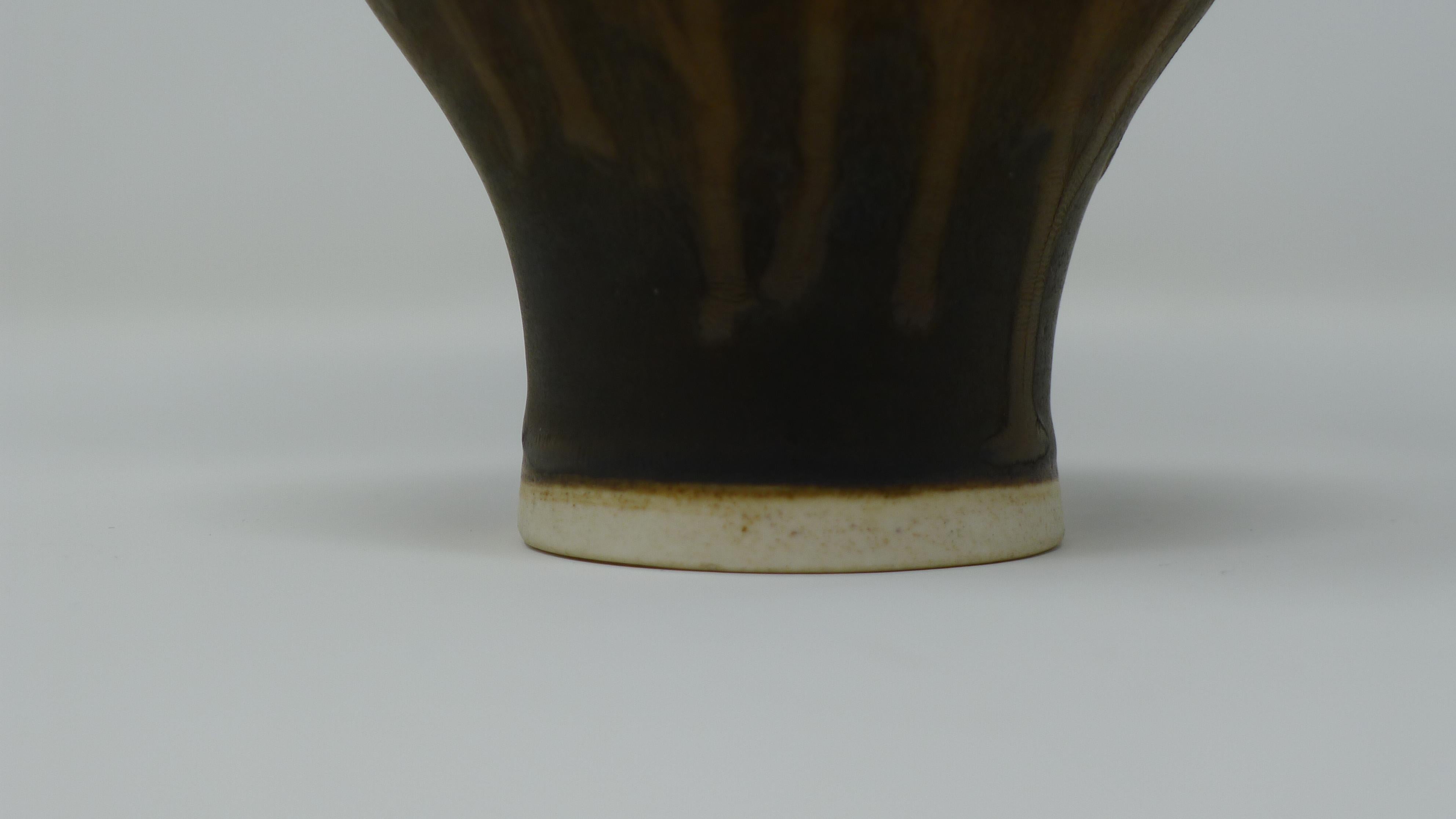 British Lucie Rie, Vase with Flaring Rim, Signed with Impressed Mark