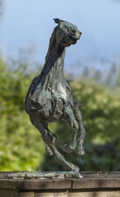 Trois Temps Three Times Horse Galop Bronze Sculpture Animal In Stock