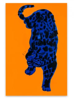Blue Tiger, Lucie Sheridan, Original paining, Animal art, Graphic art, 2022