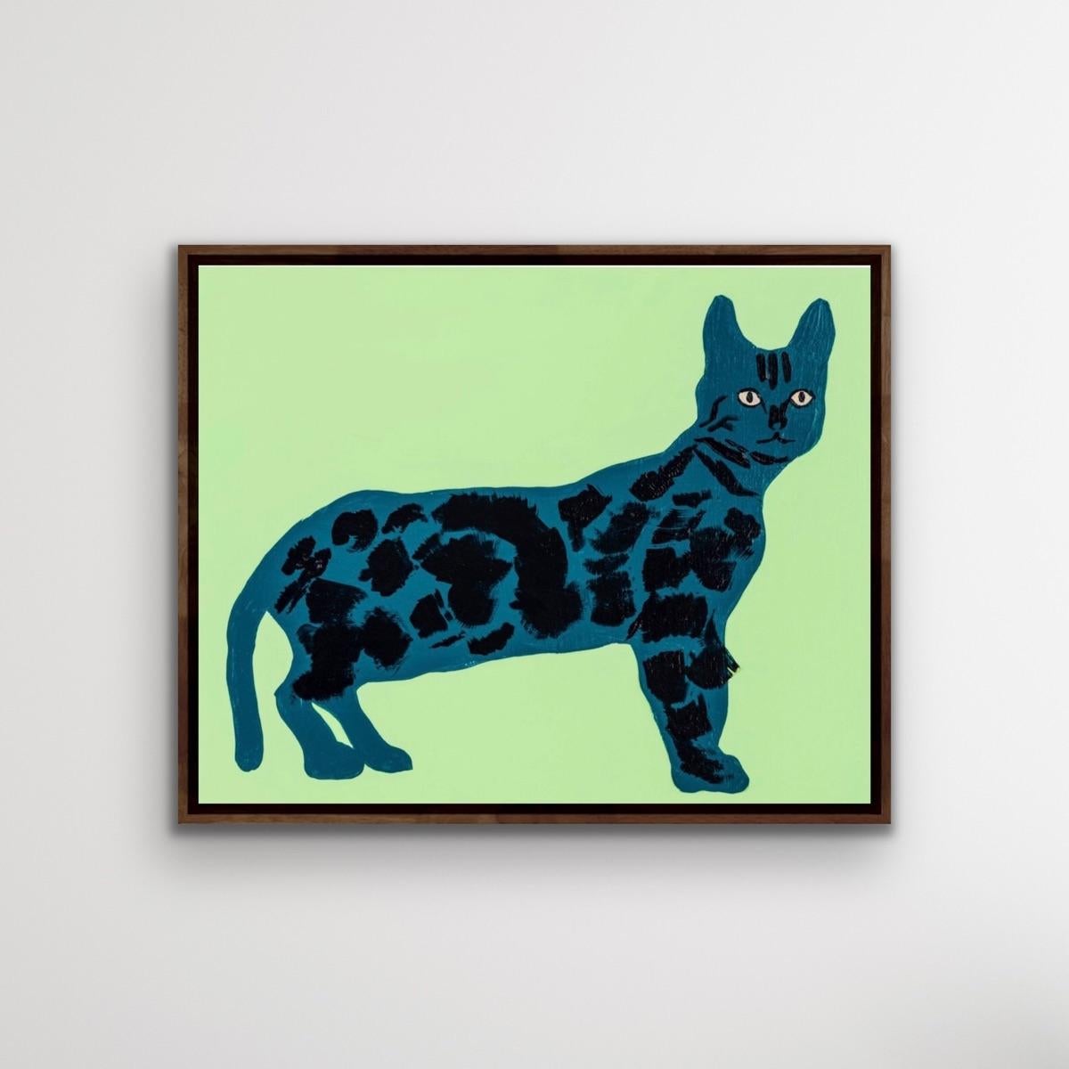 Jane, Lucie Sheridan, Tier- und Wildtierkunst, Illustrative Kunst, Cheetah [ 2022] (Fauvismus), Painting, von Lucie Sheridan 