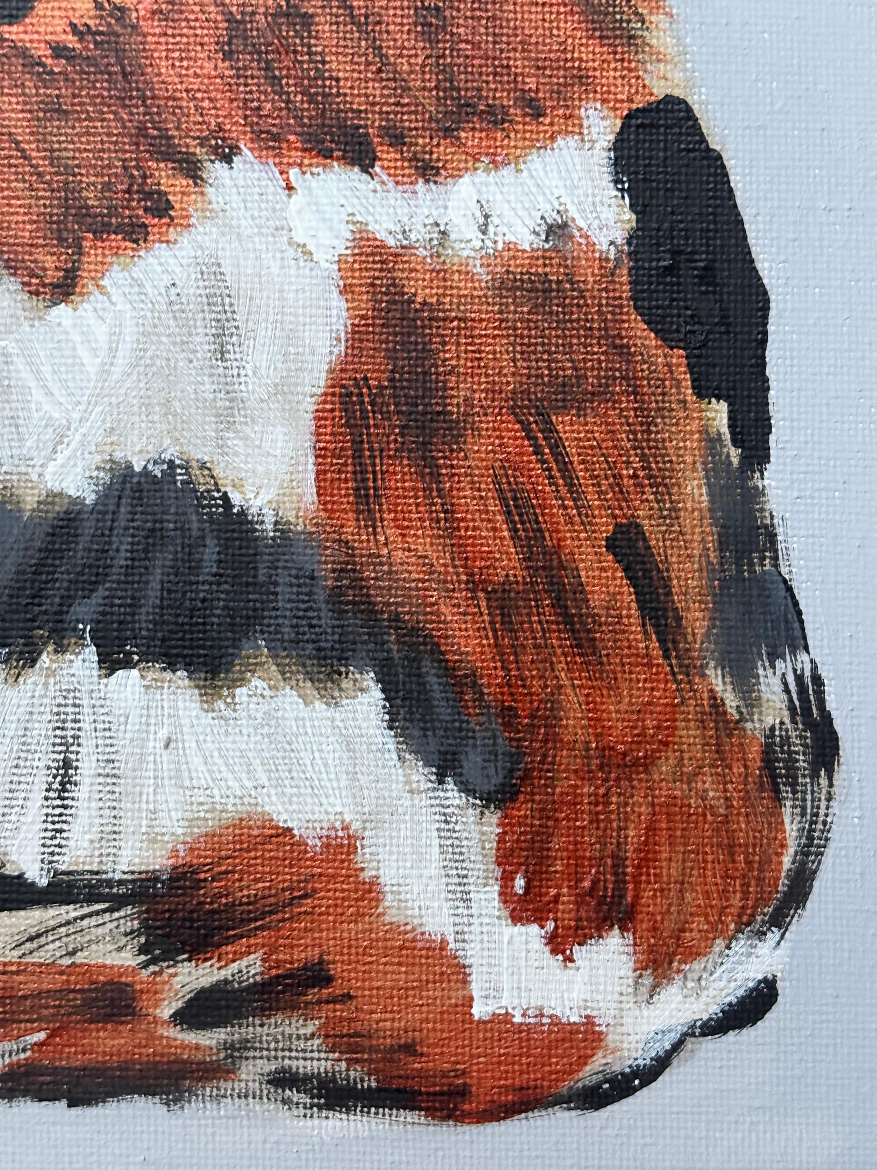 Chat Tabby, peinture originale, portrait, contemporain en vente 5