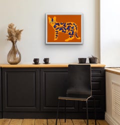 Timothy, Lucie Sheridan, Animal Art, Cat Art, Bright Art, Happy Art