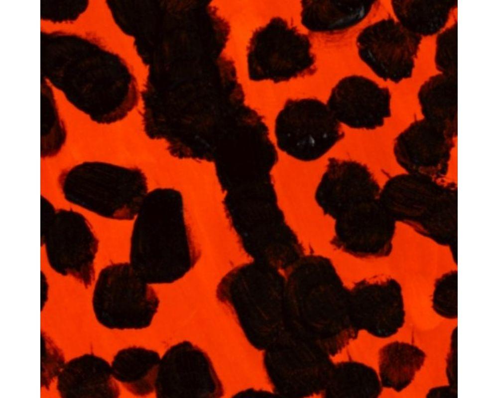 Gelber Serval, Wildkatzen-Gemälde, Zeitgenössische Tierkunst, Helle Kunst, Abstrakt  im Angebot 2