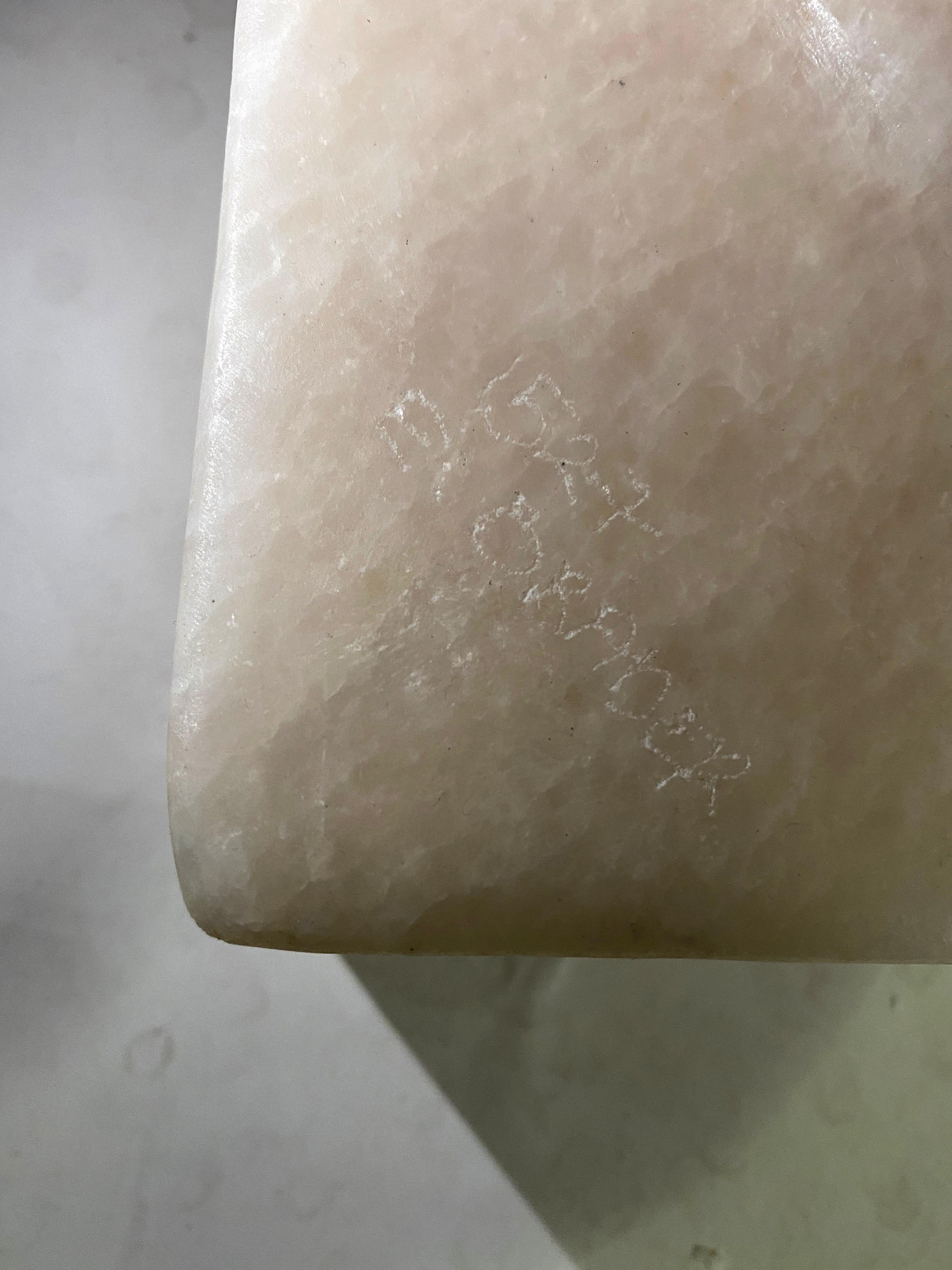 Svizzero Lucie, scultura astratta moderna svizzera in marmo bianco, Evelyne Brader-Frank in vendita