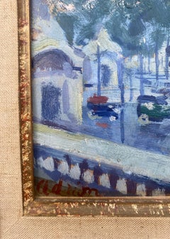 Dynamic Cityscape: Paris the Place de La Concorde and Eiffel Tower oil painting