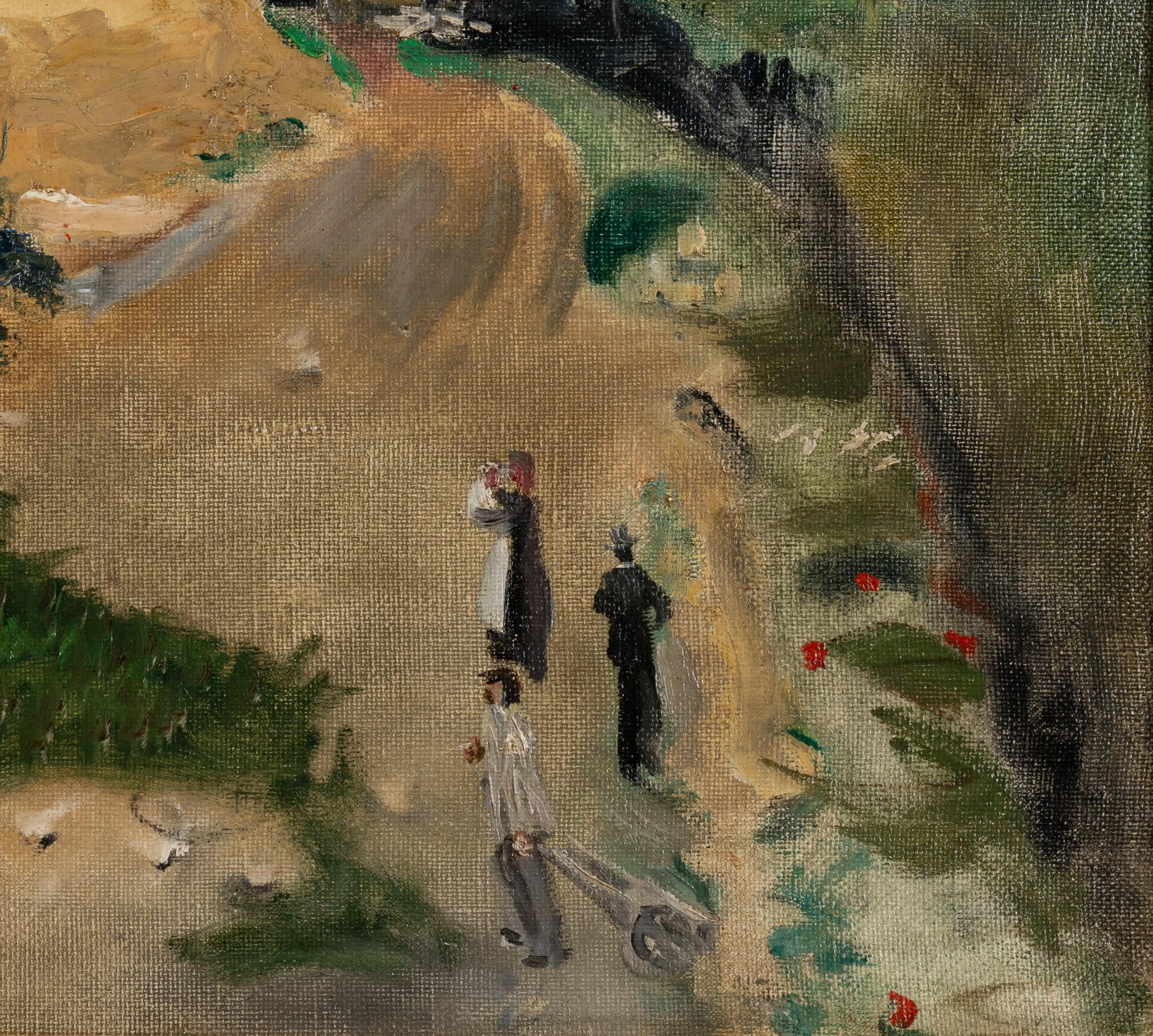 Figure in un paesaggio - Painting Impressionismo di Lucien Adrion