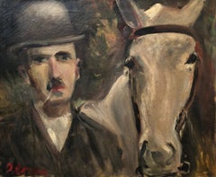 Lucien Adrion, Portrait d'un homme et de son cheval