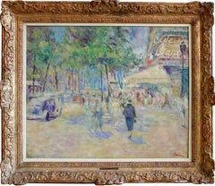 Parigi, Cafe de la Paix. Olio su tela, 60x73 cm