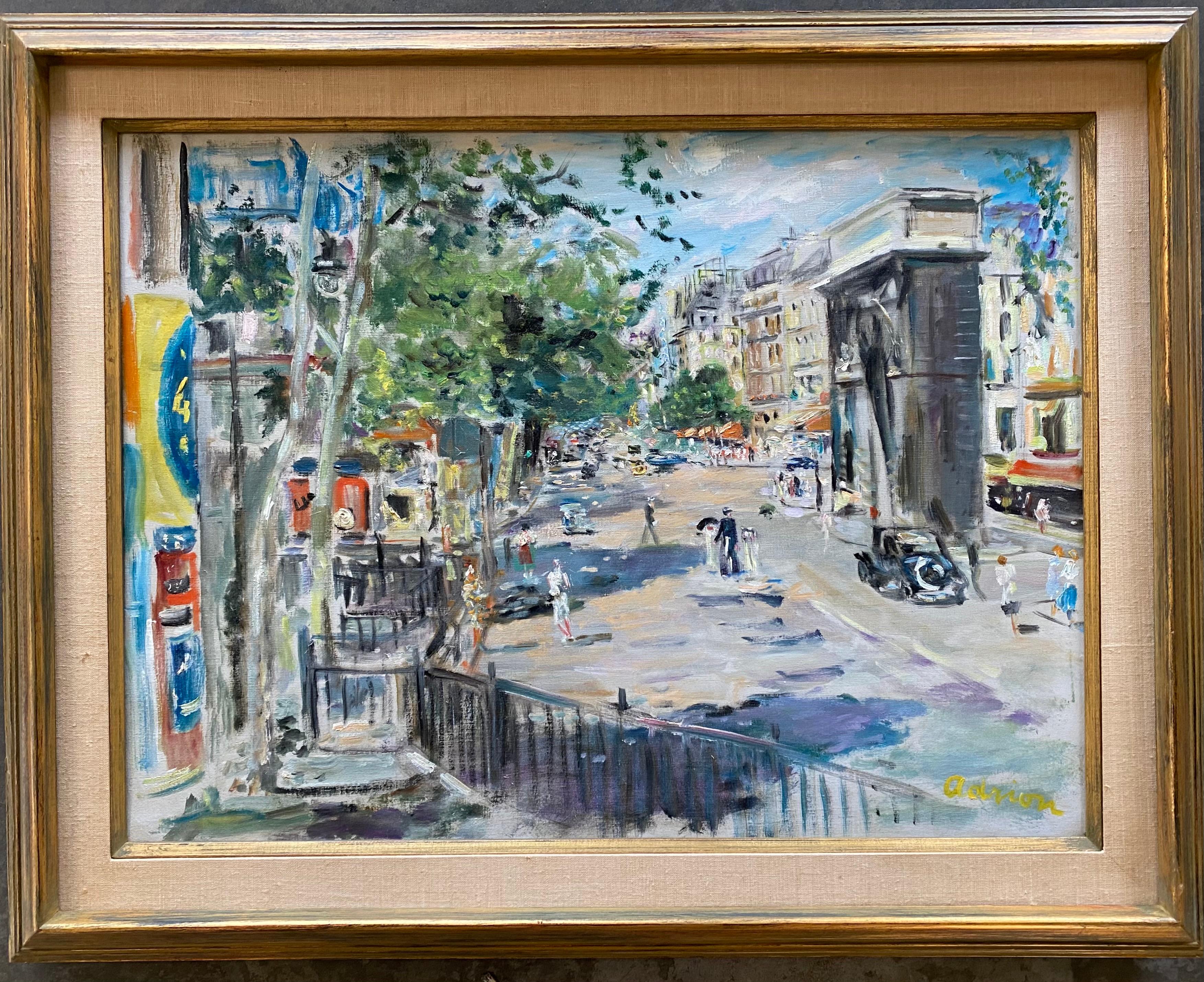 Porte St. Martin - Painting by Lucien Adrion