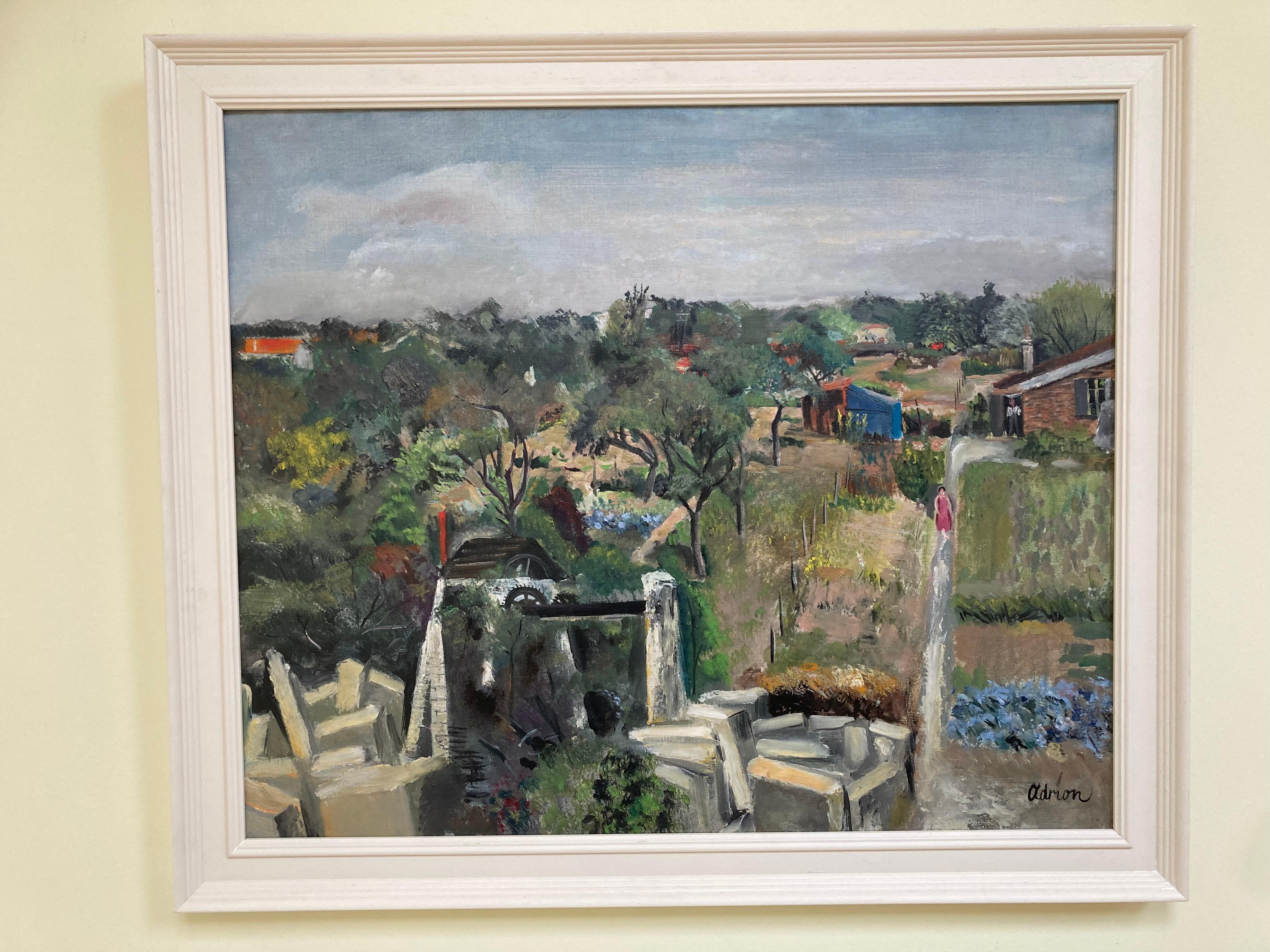 The Vegetable Allotments - Painting by Lucien Adrion