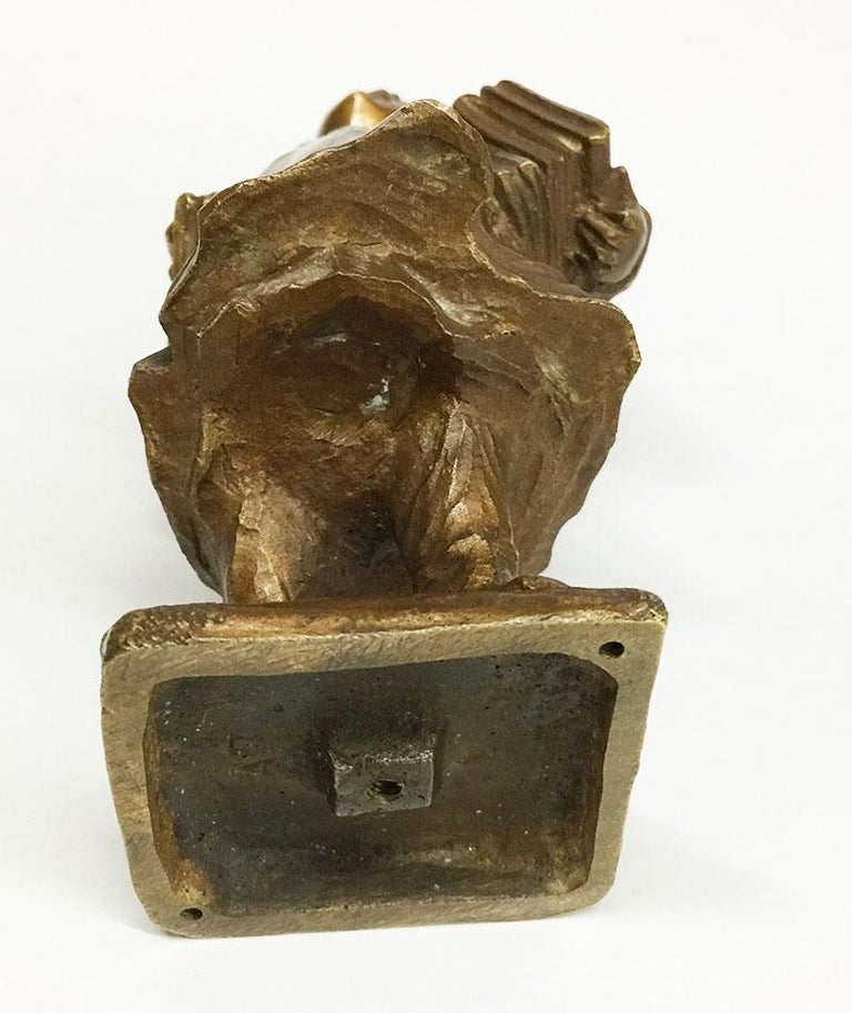 Lucien Alliot French Small Bronze Figurine For Sale 3