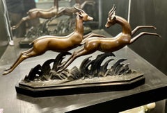 Les Gazelles françaises Art Déco 1930 de Lucien Charles E. Alliot