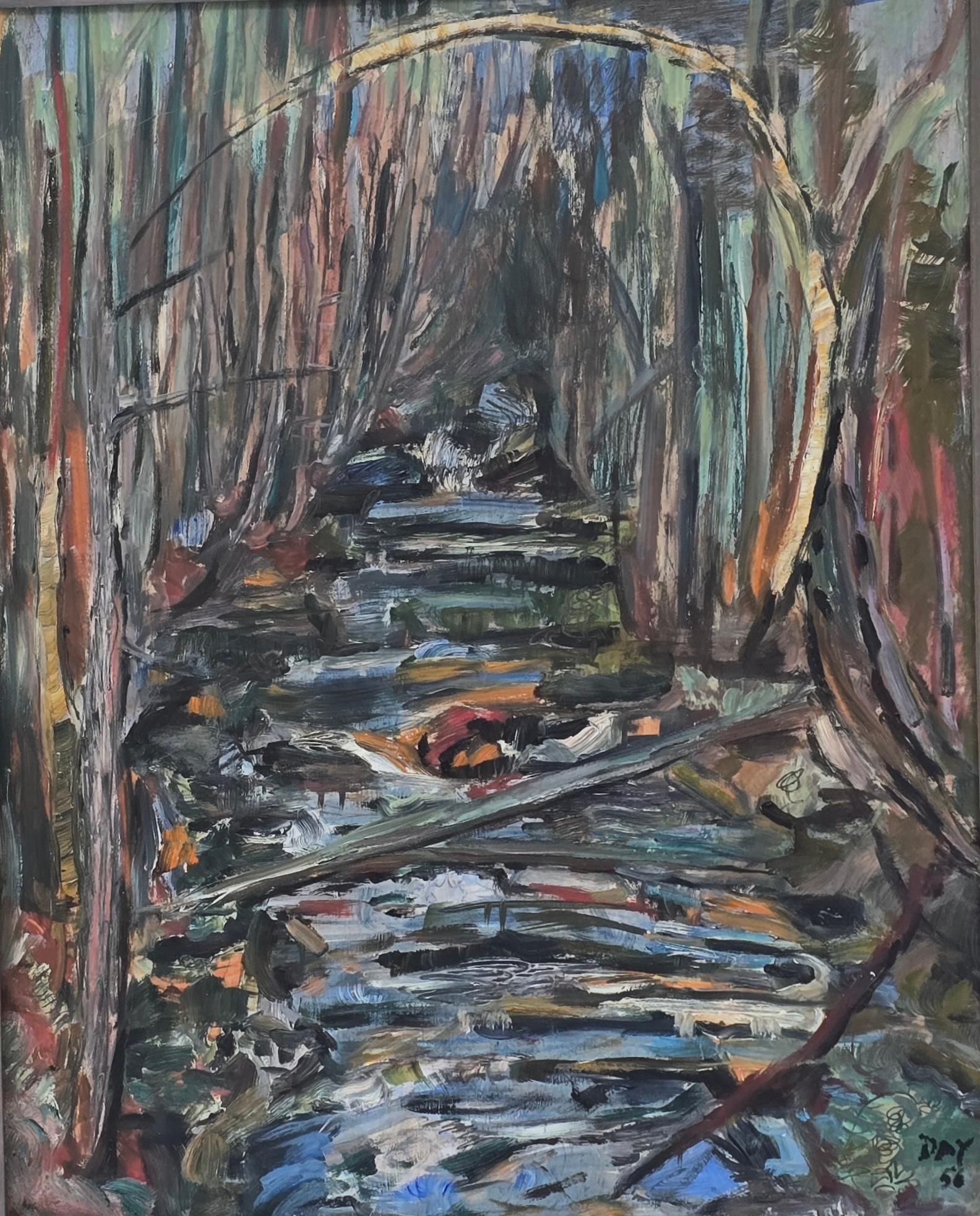 Lucien B. Day Landscape Painting - The Way of the Brook