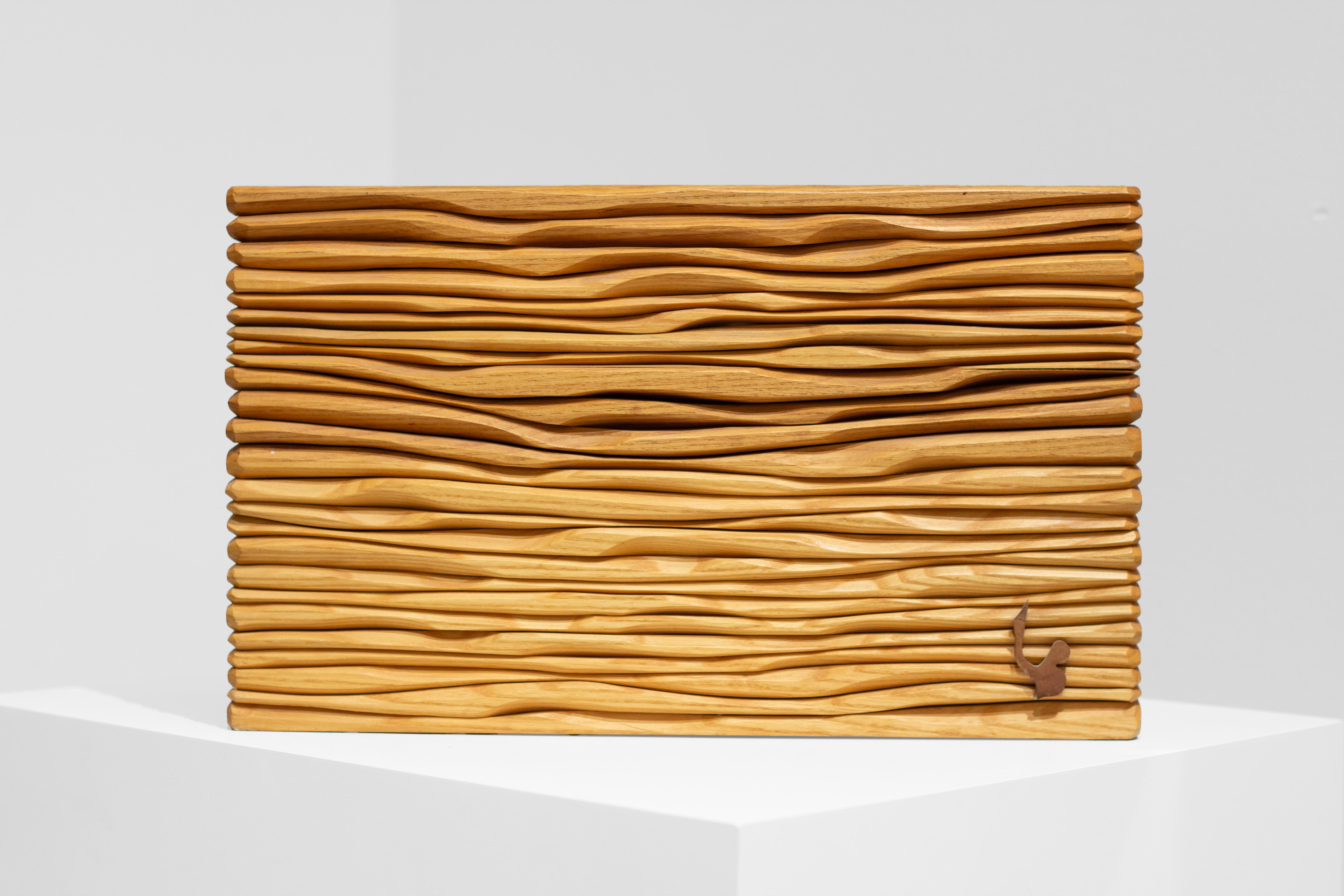 L'artiste français Lucien Bénière, né en 1922, a étudié la sculpture sur bois et le moulage à l'École nationale professionnelle de Saint-Étienne. À partir de 1964, Lucien Bénière explore différents domaines des arts plastiques, d'abord les encres