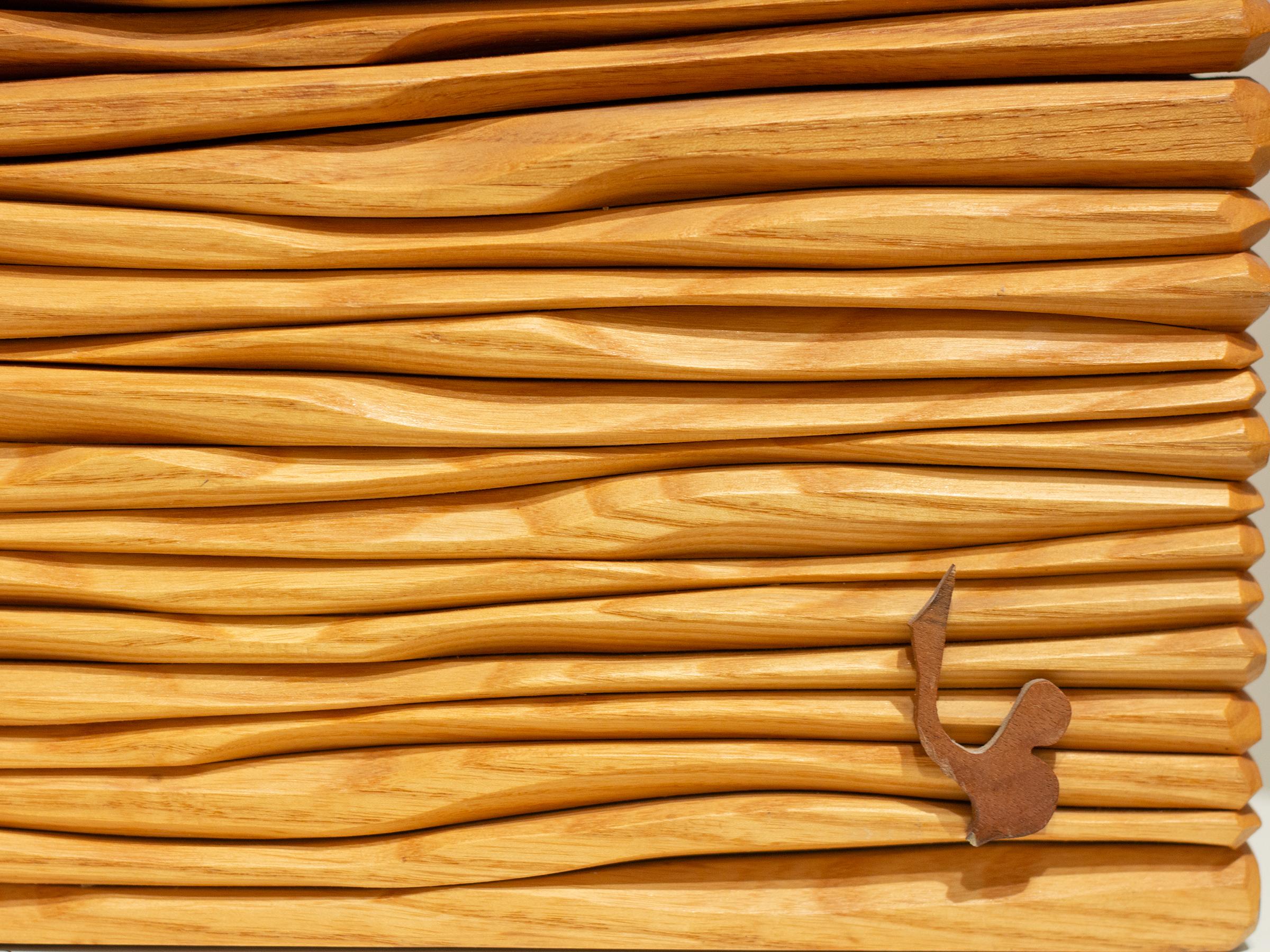 Français Lucien Bénière Sculpture abstraite en bois de bouleau en vente