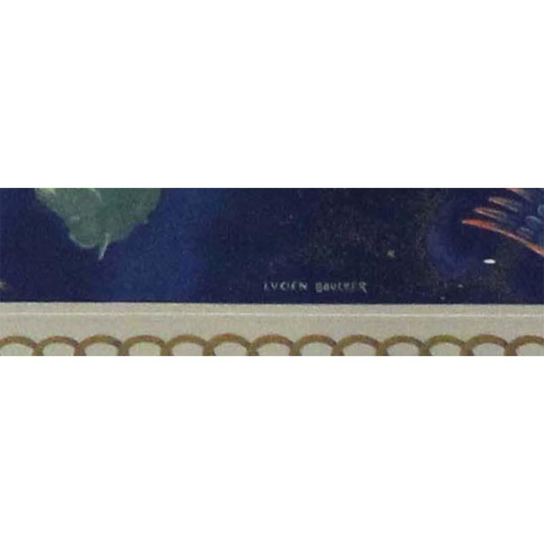 1951 original planisphere by Lucien Boucher, created for Air France 2