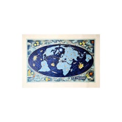 Vintage Original Poster by Lucien Boucher - Air France Constellation