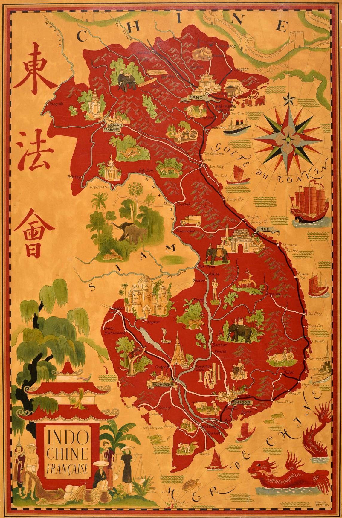 mappa indocina