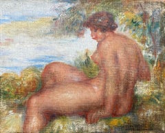 Auguste Renoir"s last student: impressionist female nude the Statuesque Bather