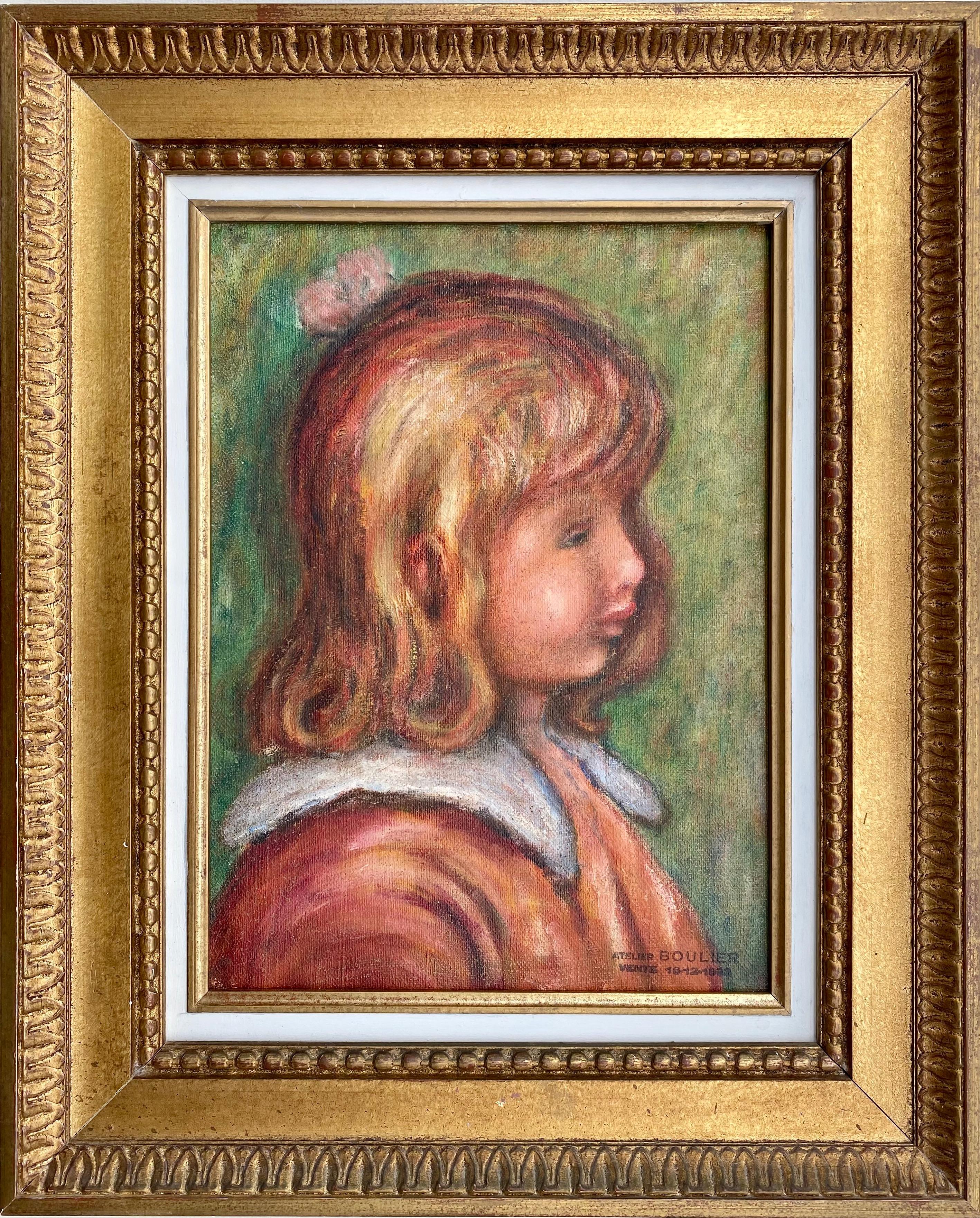 Auguste Renoir"s last student: portrait of Renoir"s son painting