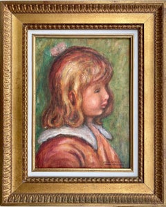 Antique Auguste Renoir"s last student: portrait of Renoir"s son painting