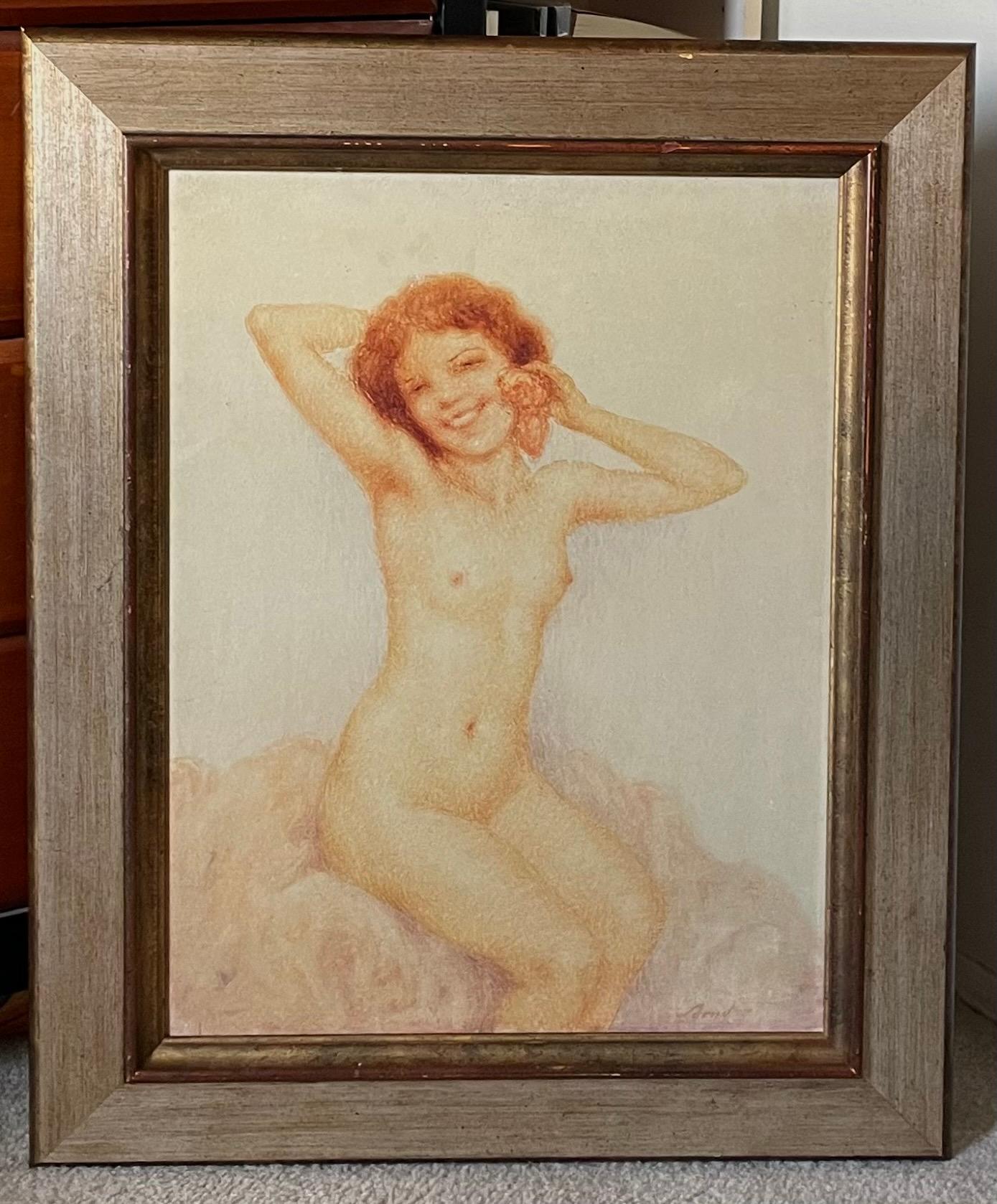 NUDE WITH RED HAIR
