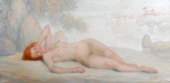 Vintage Nude Woman, naiad