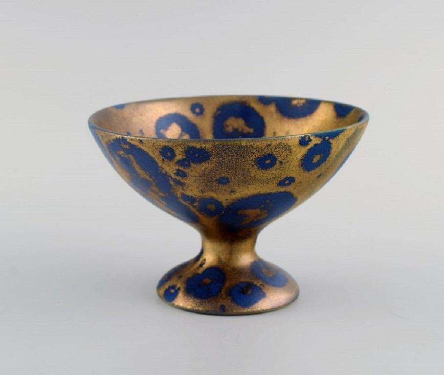 French Lucien Brisdoux, France, Bowl on Foot in Glazed Stoneware For Sale