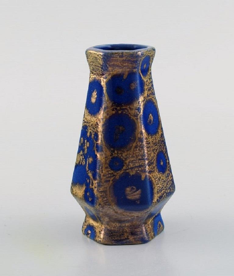 Lucien Brisdoux, Frankreich, Vase aus glasiertem Steingut, 1930er/40er Jahre  im Angebot bei 1stDibs