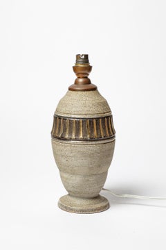 Lucien Brisdoux 20e siècle art déco lampe à poser en céramique blanche 1940