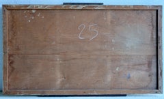 Lucien Broque (1860-1947) Painting Of Two Leopards, 1936