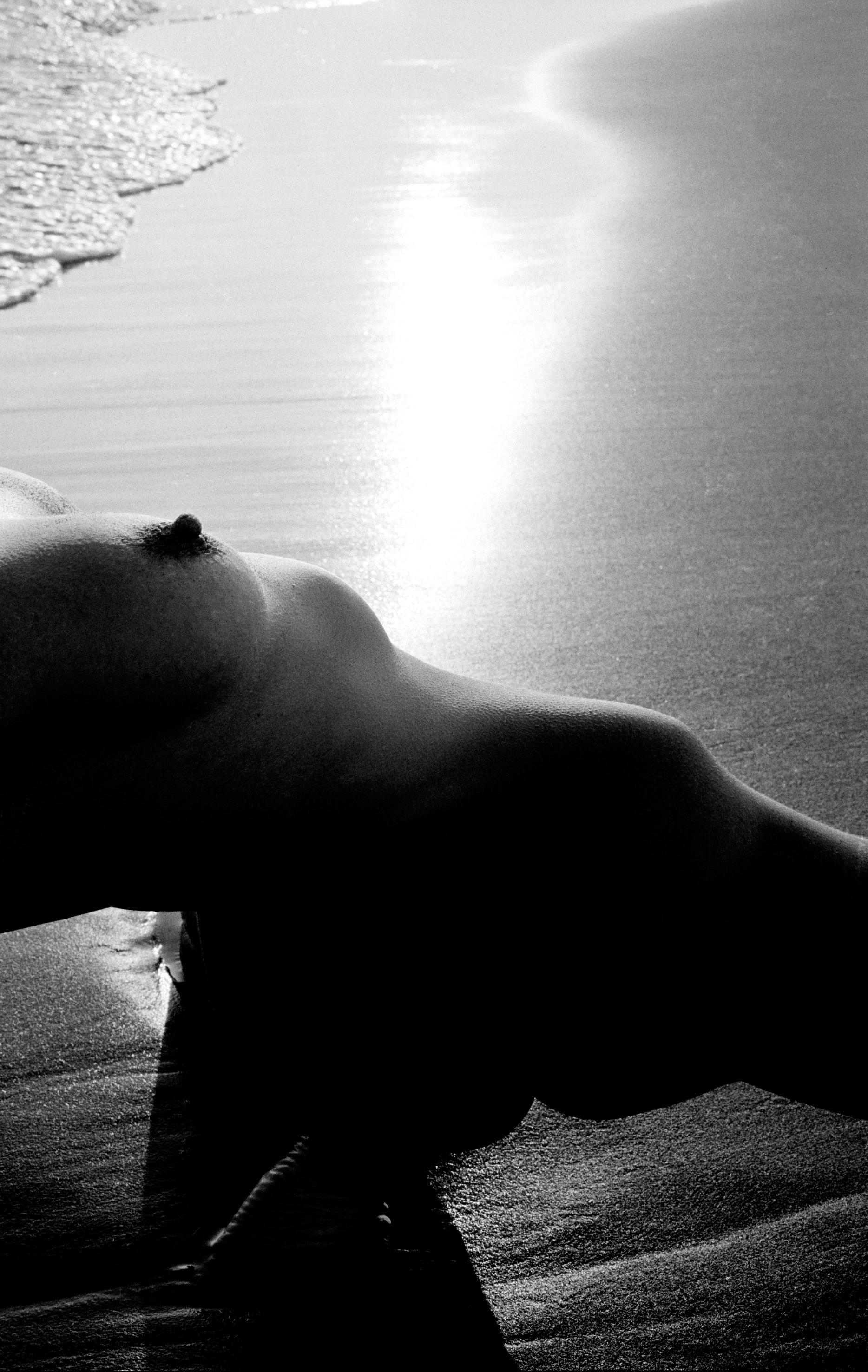 Lucien Clergue Nude Photograph - Nu de la plage, Camargue 1971