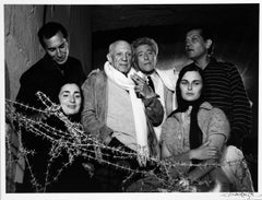 Picasso mit Freunden und Familie 1955