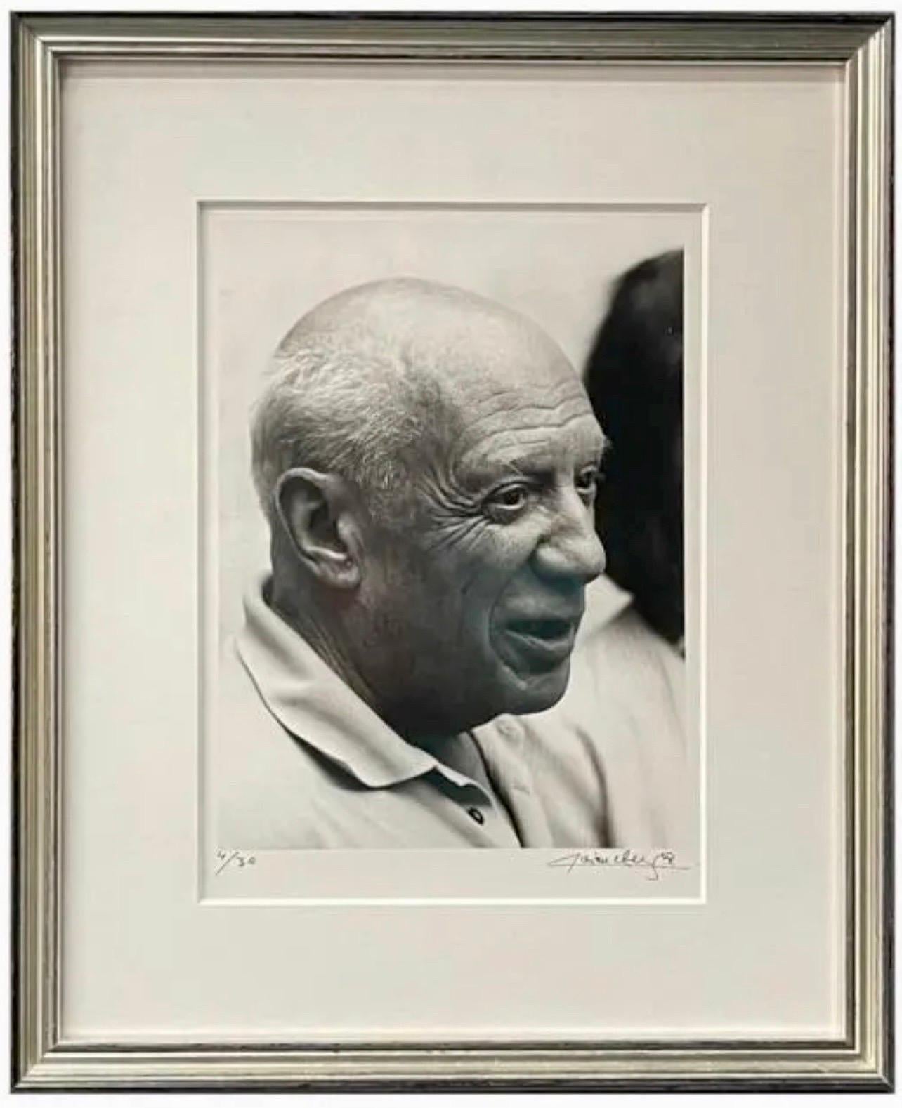 Silver Gelatin Photograph Hand Signed Photo Pablo Picasso Arles Lucien Clergue