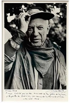 Silver Gelatin Photograph Hand Signed Photo Pablo Picasso Feria Lucien Clergue