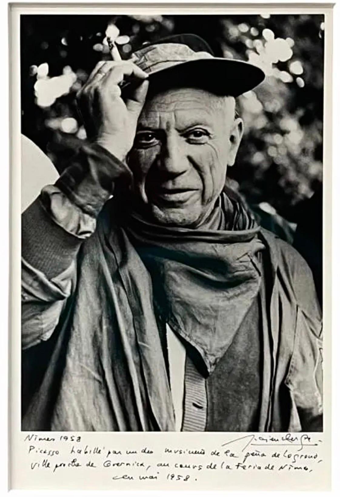 Silver Gelatin Photograph Hand Signed Photo Pablo Picasso Feria Lucien Clergue en vente 1