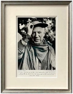 Silver Gelatin Photograph Hand Signed Photo Pablo Picasso Feria Lucien Clergue