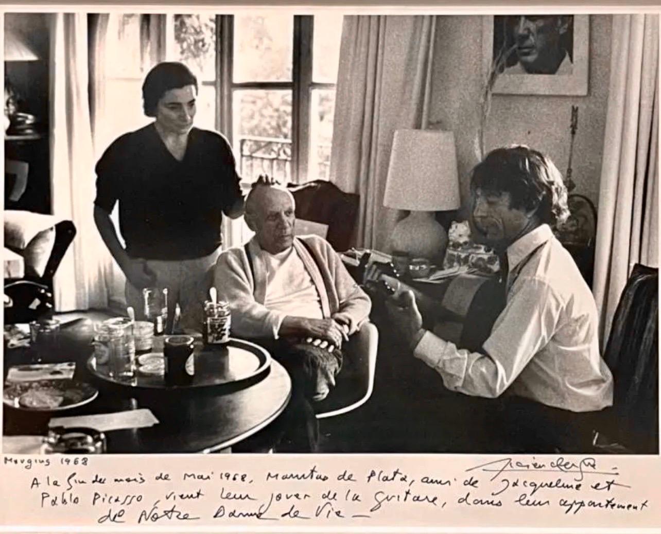 Silver Gelatin Photograph Hand Signed Photo Pablo Picasso Lucien Clergue For Sale 2
