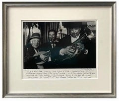 Vintage Silver Gelatin Photograph Hand Signed Photo Pablo Picasso Music Lucien Clergue
