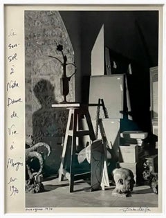 Silver Gelatin Photograph Hand Signed Photo Pablo Picasso Studio Lucien Clergue